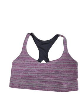 Lululemon Mesh Strap Pullover Sports Bra, Space Dye Stripes, Size 8